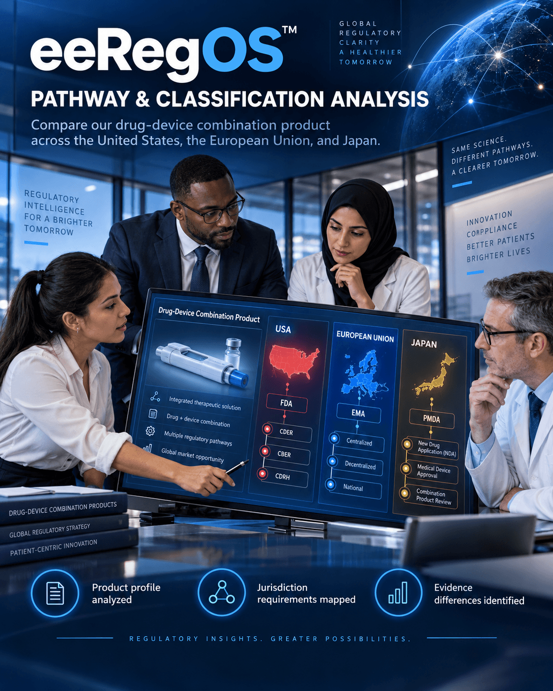 A cross-functional team comparing global pathways and classifications in eeRegOS